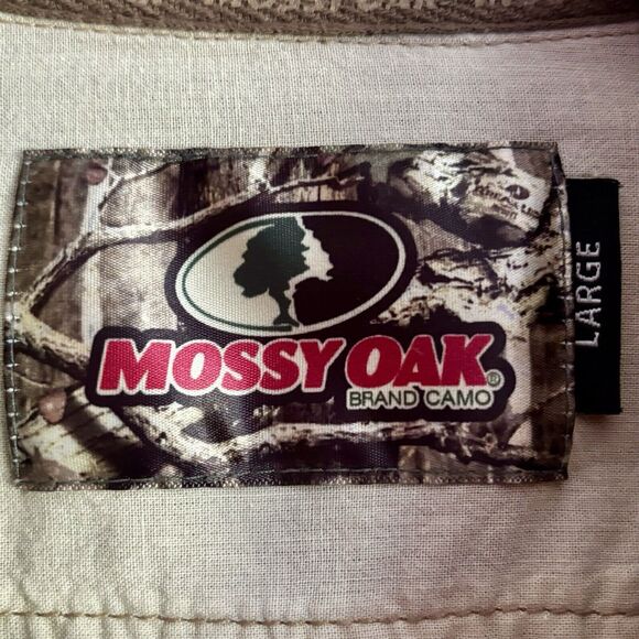 Mossy Oak Shirt Men's Size Large Red Brown Plaid Western Pearl Snaps Cowboy Hunt - Picture 5 of 8